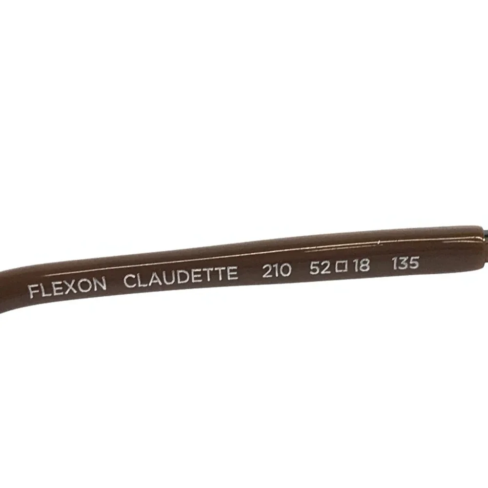Flexon Eyeglasses Frames CLAUDETTE 210 Brown Teal Blue Cat Eye 52-18-135